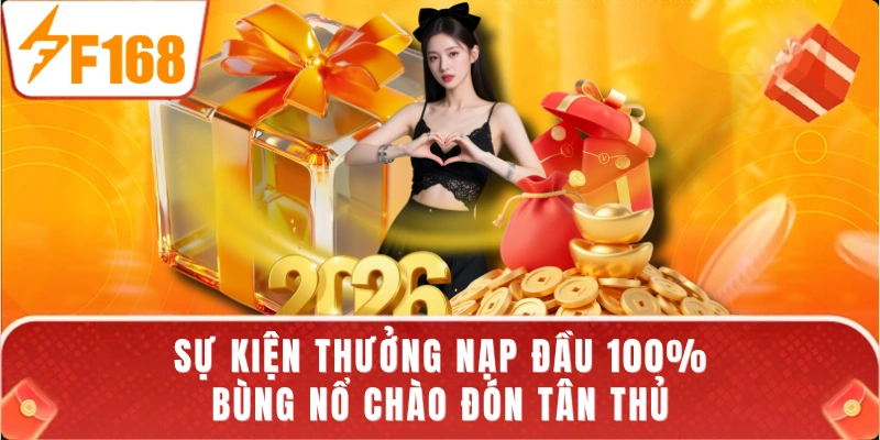 Sự kiện thưởng nạp đầu 100% bùng nổ chào đón tân thủ